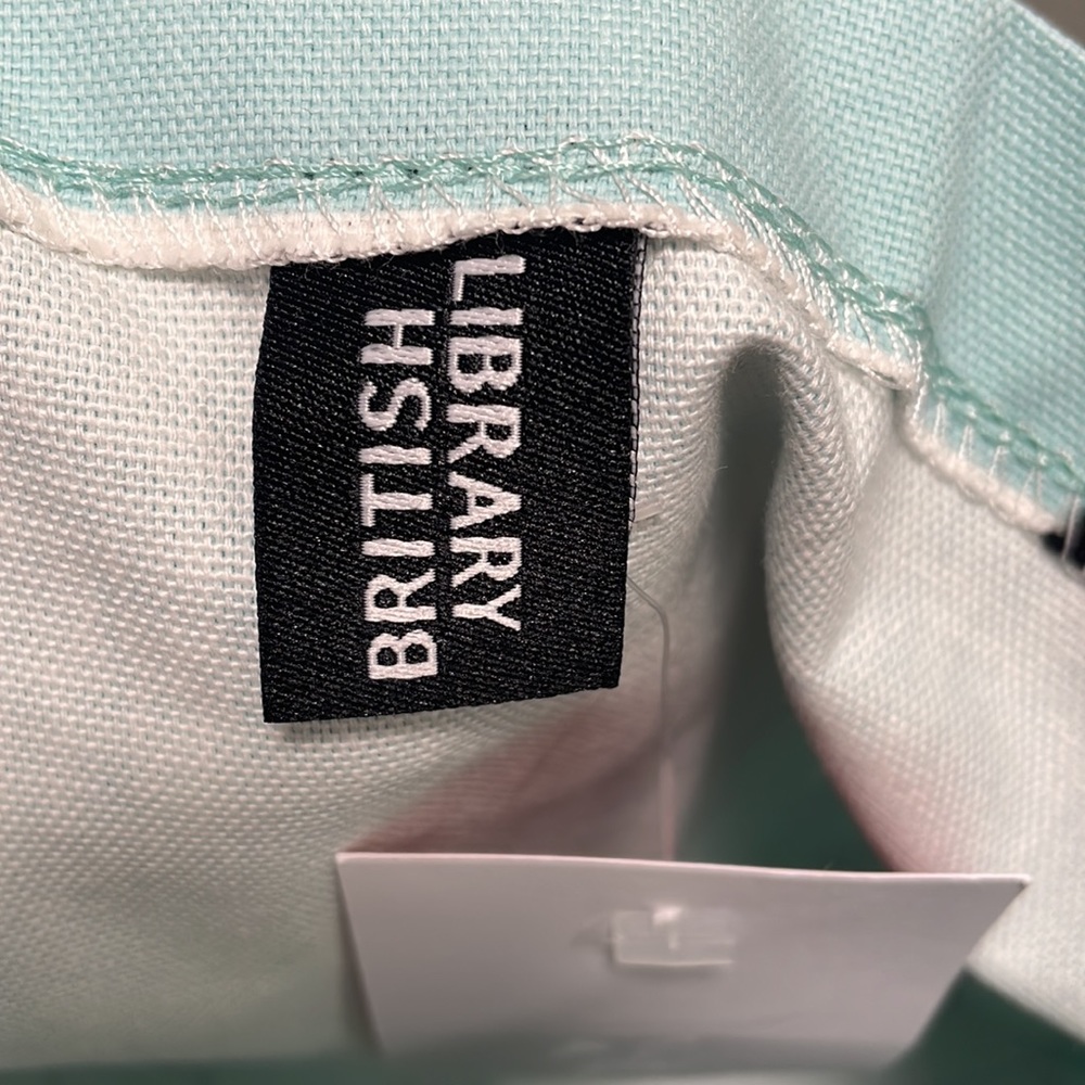 British Library Tote Bag, Blue Library Card, NWT - Picture 5 of 8
